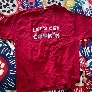 Let’s Get Cookin’ T shirt. Great gift for cooks.